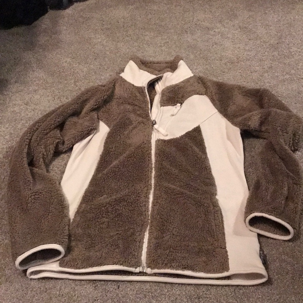 Columbia fuzzy zip up jacket